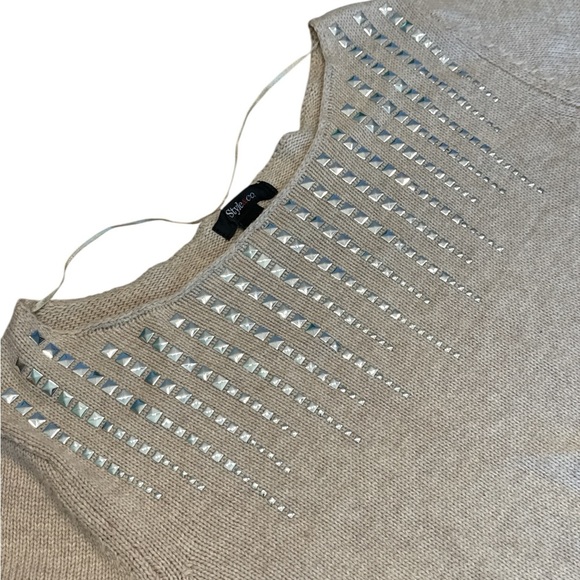 Style & Co. Light Gray Crew Neck Sweater - Picture 5 of 6